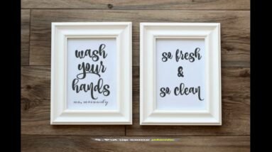 Bathroom Art Text