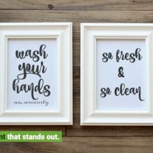 Bathroom Humor Canvas Set Wall Art