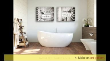 Farmhouse Bathroom Canvas Art