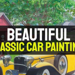 Classic Car Paintings - Beautiful Classic Wall Art